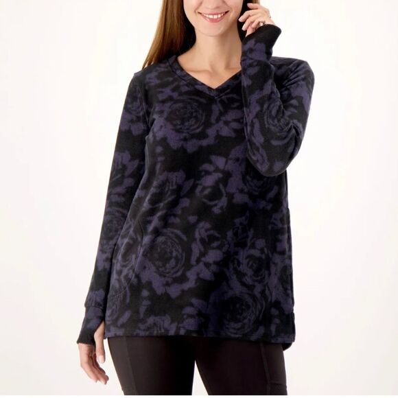 Cuddl Duds Fleecewear V-Neck Tunic - Picture 2 of 4